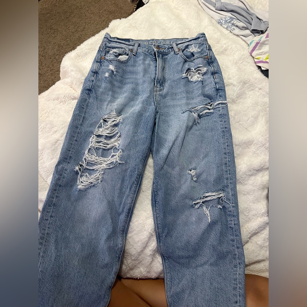 American eagle mom jeans size 4